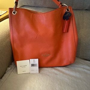 Kate Spade Orange Leather Tote